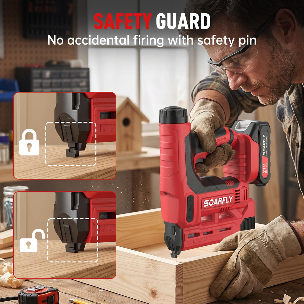 18 Gauge 2-in-1 Cordless Brad Nailer Stapler N48925