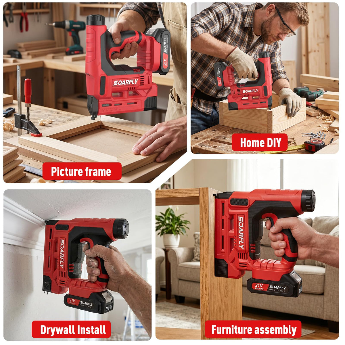 18 Gauge 2-in-1 Cordless Brad Nailer Stapler N48925