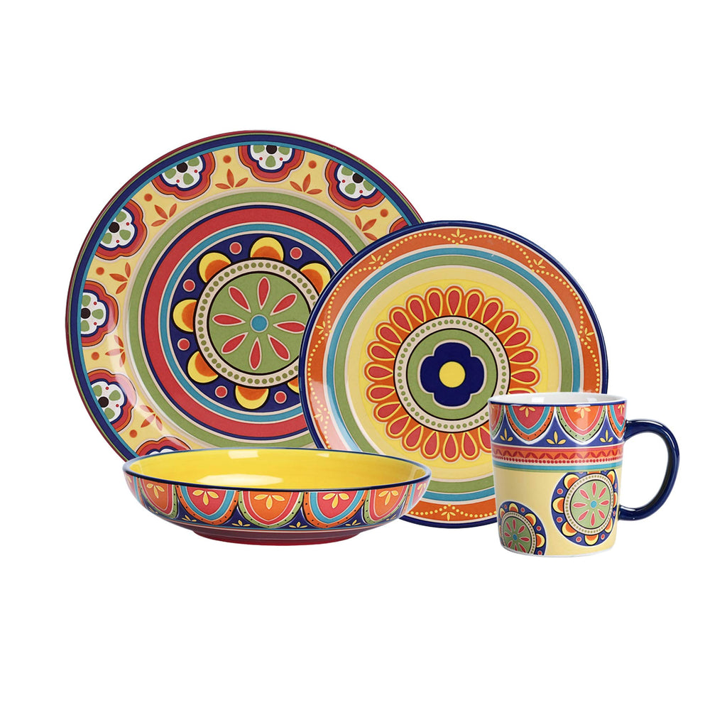 Ceramic 16 pcs Dinnerware Set, Service for 4 O526
