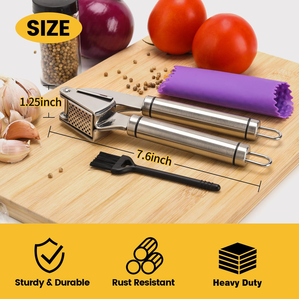 Stainless Steel Garlic Press Mincer V92326