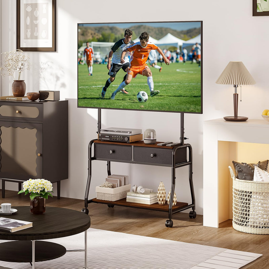 Rolling TV Stand with Mount for 32–75 Inch TVs B869