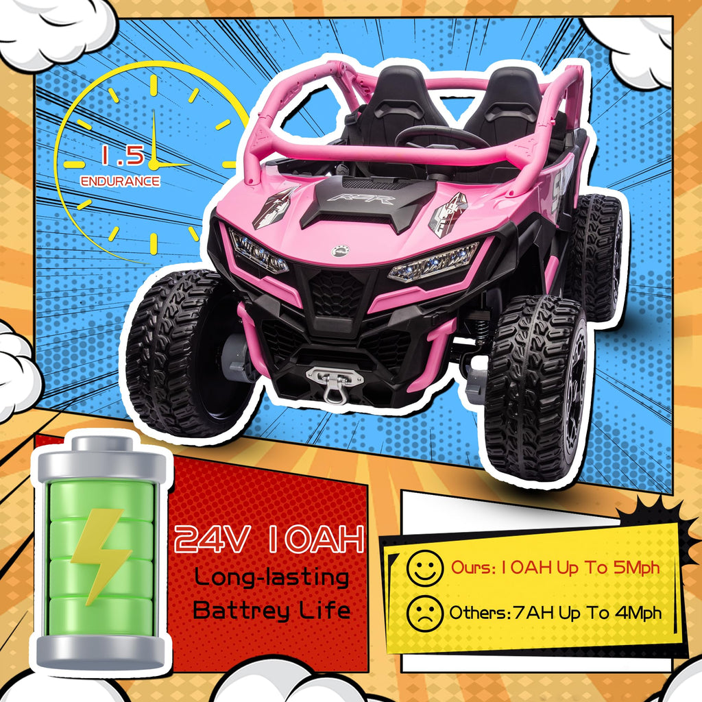 24V 10AH 2-Seater 4x4 Ride on Car UTV X8000