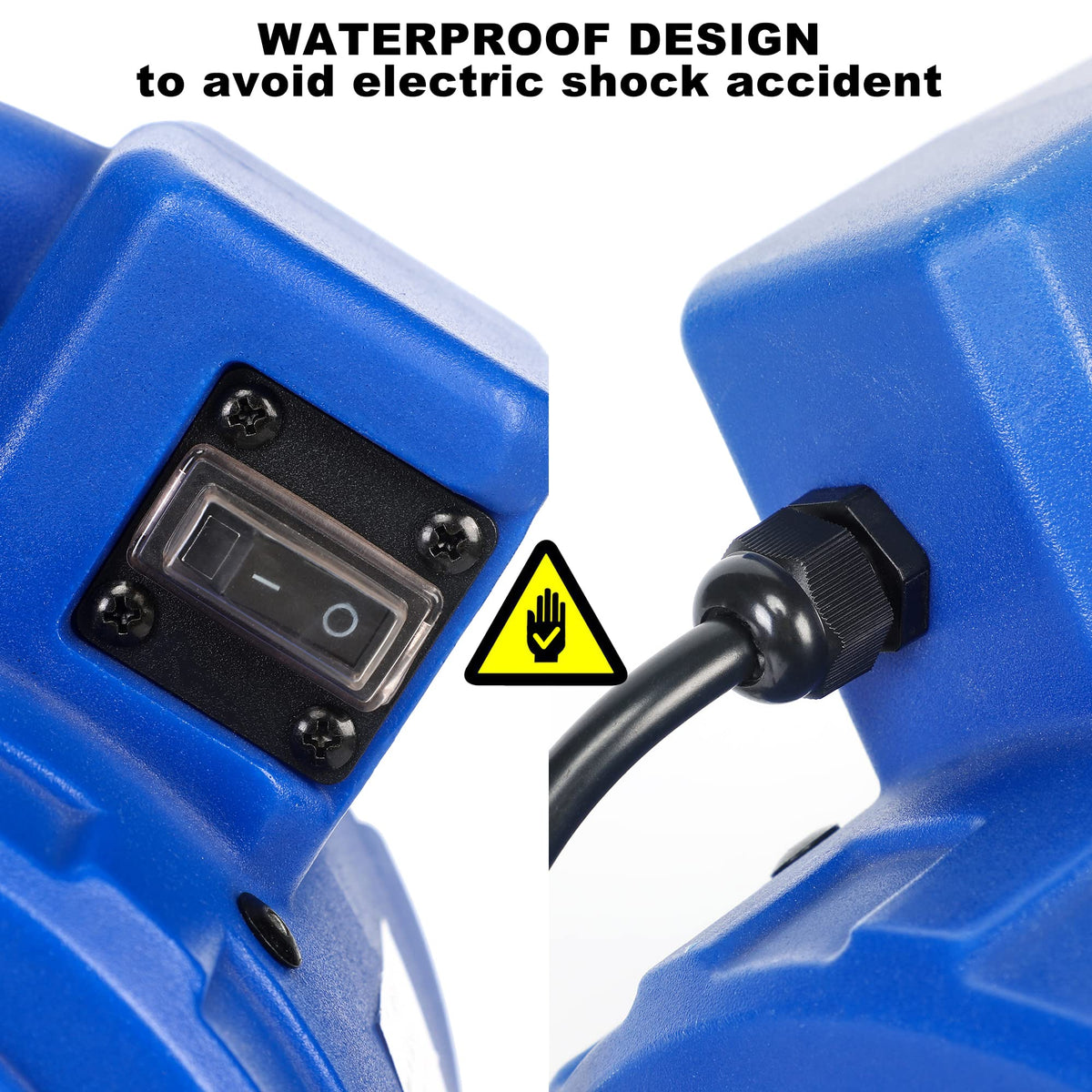 Blue 305 CFM Mini Floor Air Mover S635