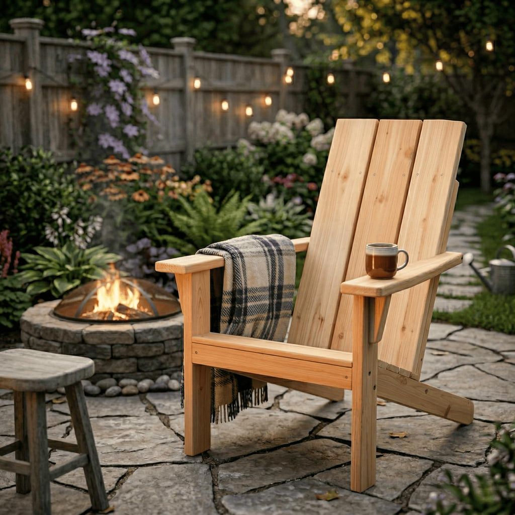 Natural Stain Adirondack Chair V980
