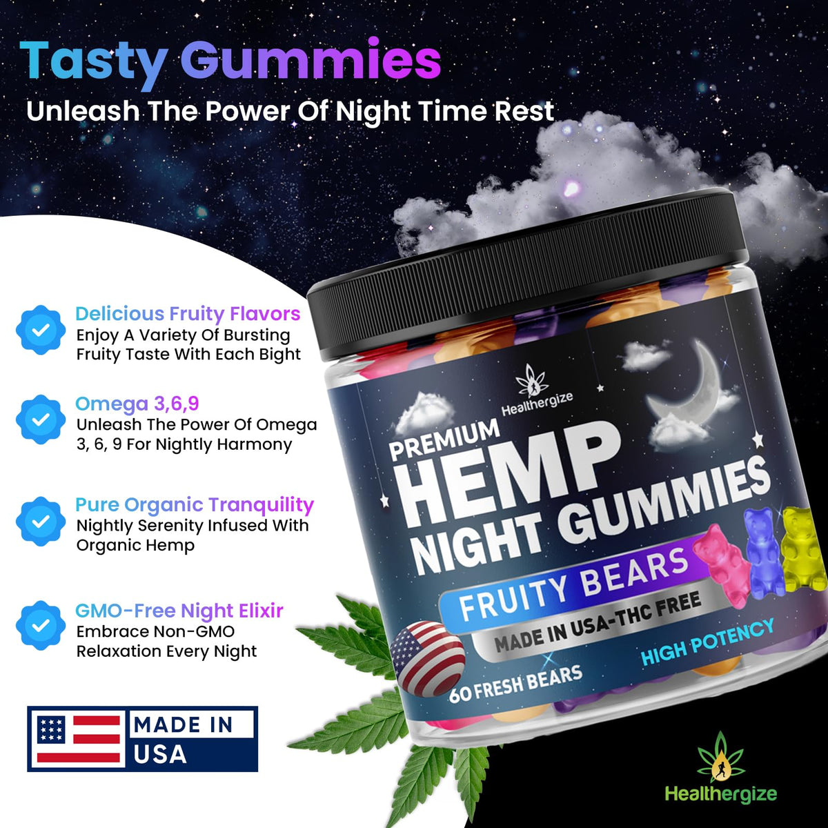 Hemp Gummies 60 Count F64660