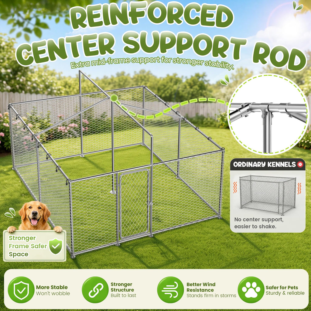 10x10 FT Heavy Duty Outdoor Dog Kennel T298