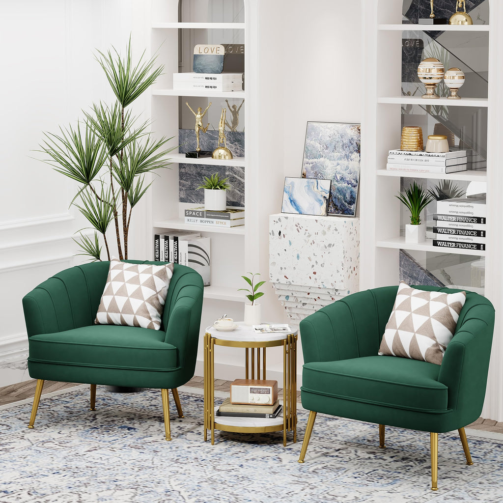 Velvet Accent Chair D58654