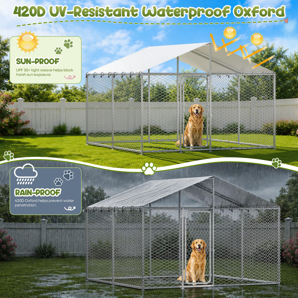 10x10 FT Heavy Duty Outdoor Dog Kennel T298