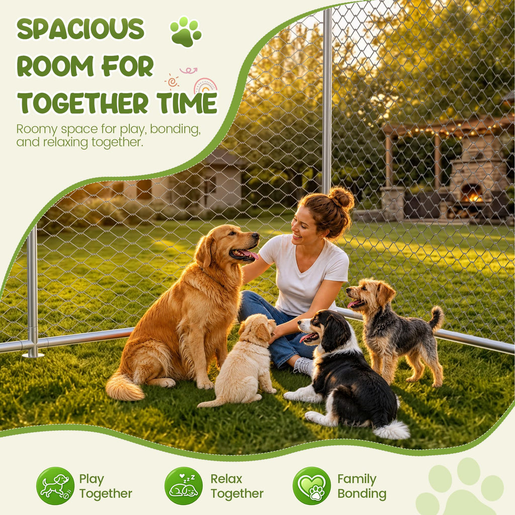 10x10 FT Heavy Duty Outdoor Dog Kennel T298
