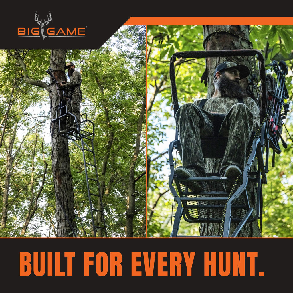 Ladder Treestand with Flip Back Seat J17811