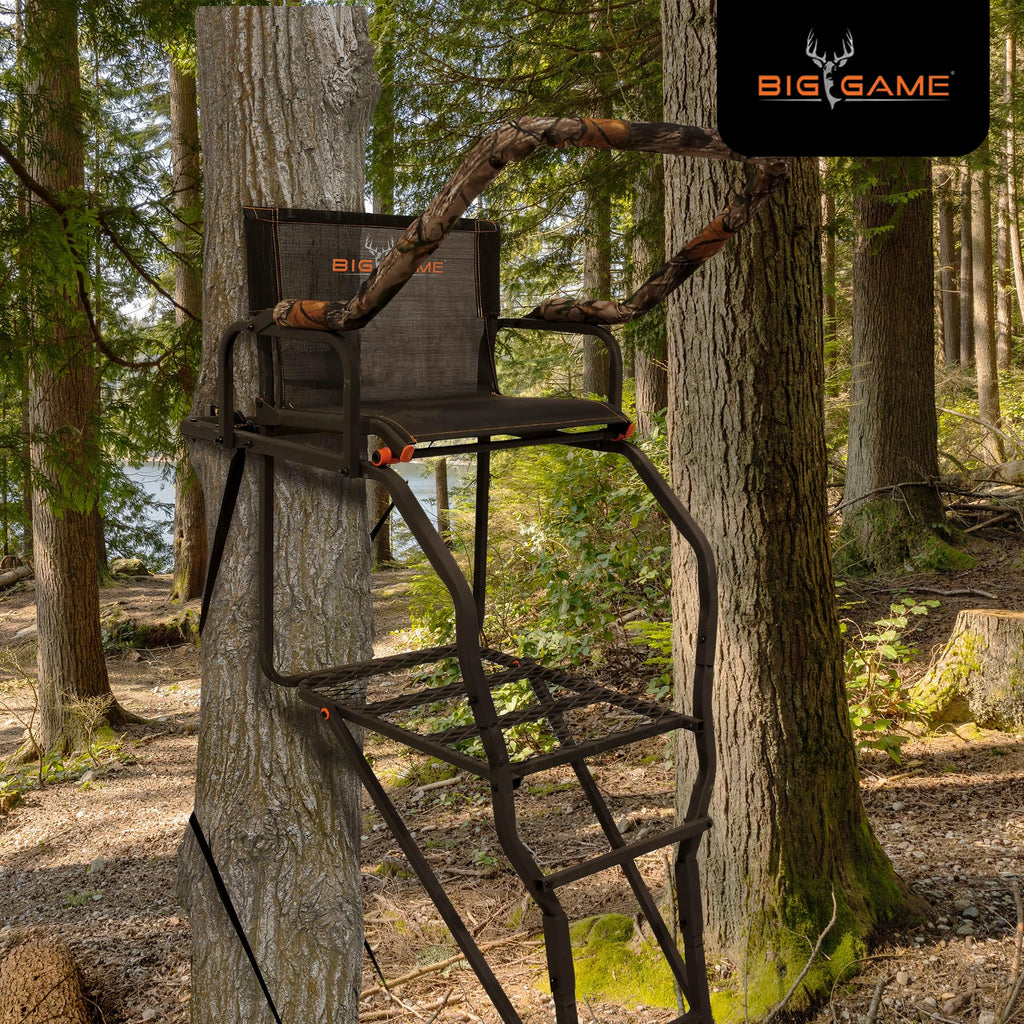 Ladder Treestand with Flip Back Seat J17811
